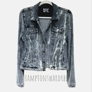 Bleach Wash Denim Jacket (M)
